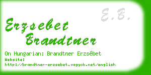 erzsebet brandtner business card